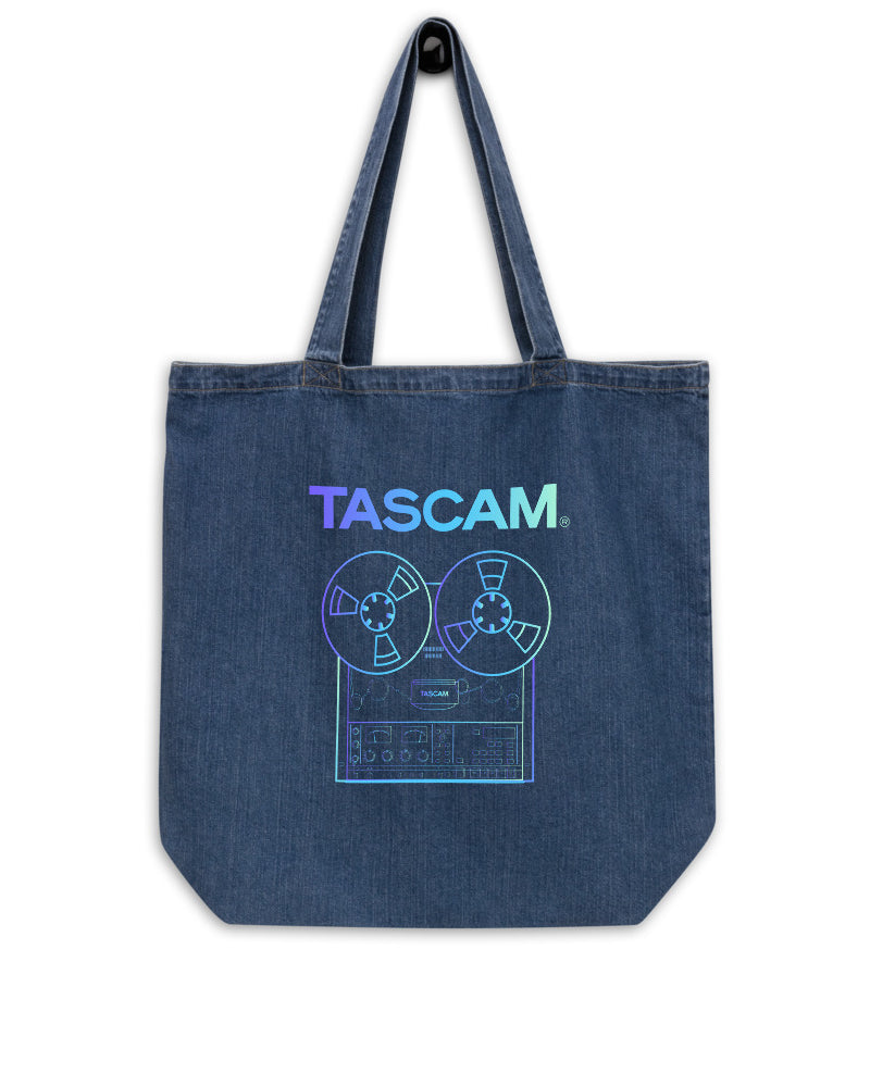 TASCAM Reel to Reel Organic Denim Tote Bag - Photo 3
