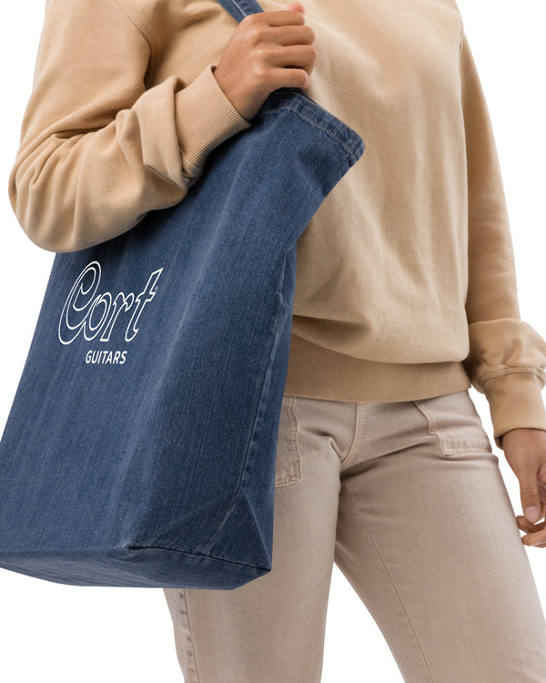 Cort Guitars Organic Denim Tote Bag - Blue Denim - Photo 8