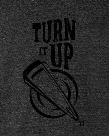 Turn It Up Crop T-Shirt  - Dark Gray Heather