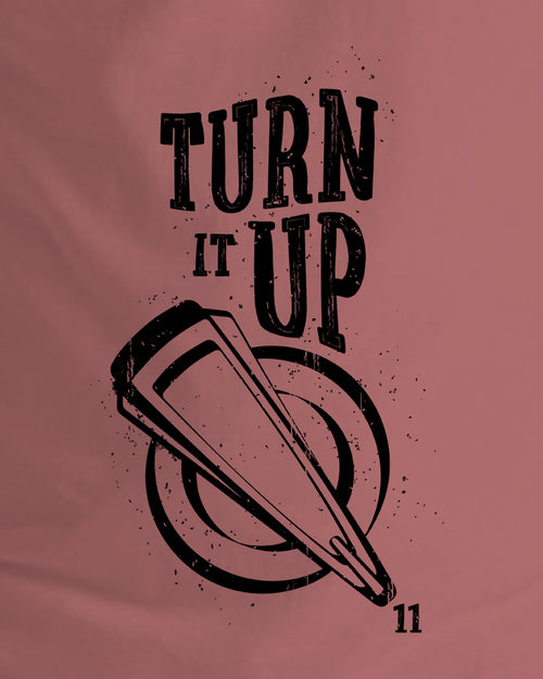 Turn It Up Crop T-Shirt  - Dusty Pink