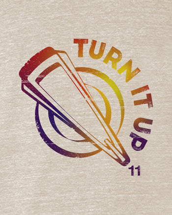 Turn It Up to 11 Womens Relaxed T-Shirt  - Cream