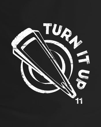 Turn It Up to 11 Unisex Short Sleeve V-Neck T-Shirt  - Black