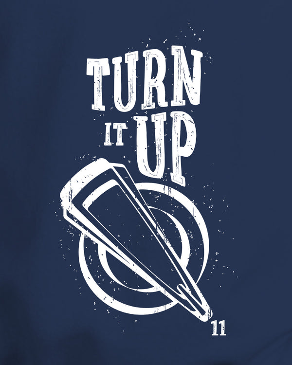 Turn It Up Youth Long Sleeve T-Shirt - Navy - Photo 2