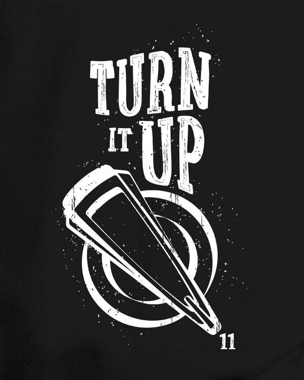 Turn It Up Unisex Zip Hoodie - Black - Photo 2