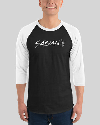 SABIAN 3/4 Sleeve Raglan Shirt  - Black / White