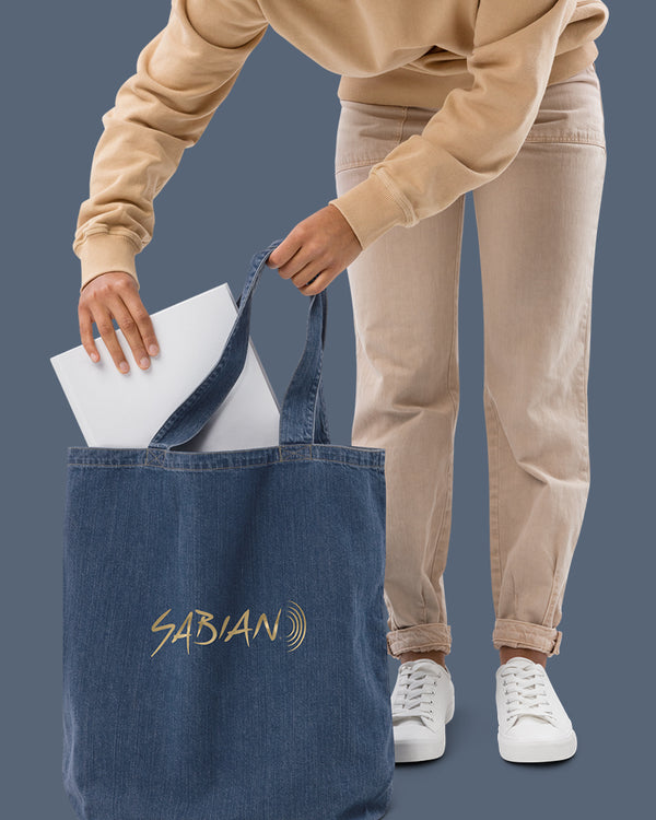 SABIAN B20 Bronze Logo Organic Denim Tote Bag - Player Wear