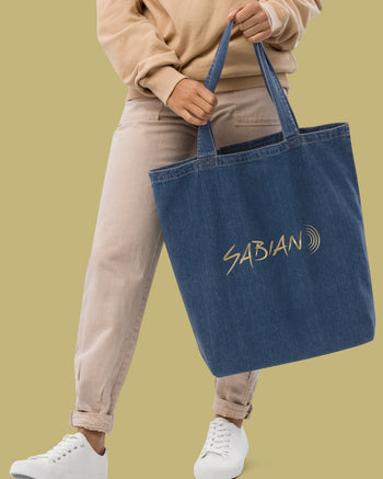 SABIAN B20 Bronze Logo Organic Denim Tote Bag