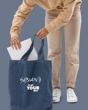 SABIAN Play Your Way Organic Denim Tote Bag  - Blue Denim