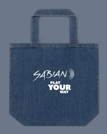 SABIAN Play Your Way Organic Denim Tote Bag  - Blue Denim