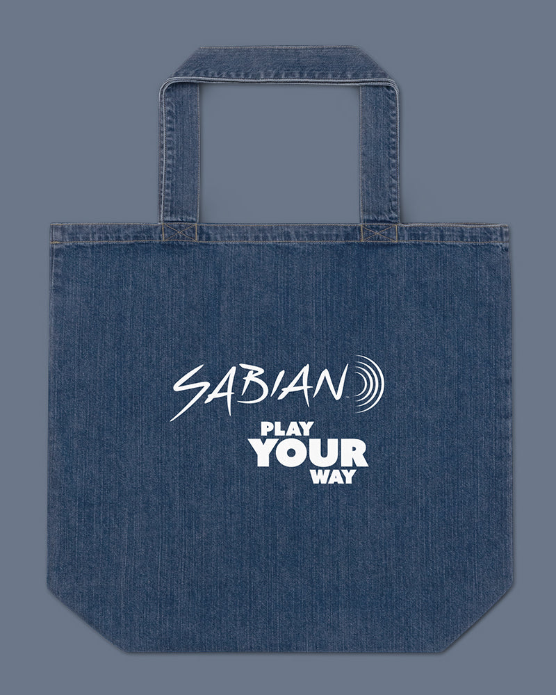 SABIAN Play Your Way Organic Denim Tote Bag - Blue Denim - Photo 1