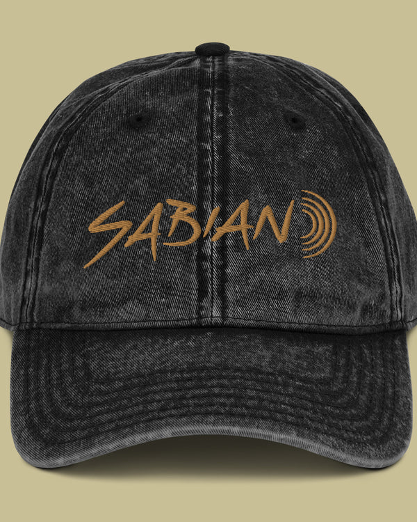 SABIAN Vintage Cotton Twill Hat - Black - Photo 2