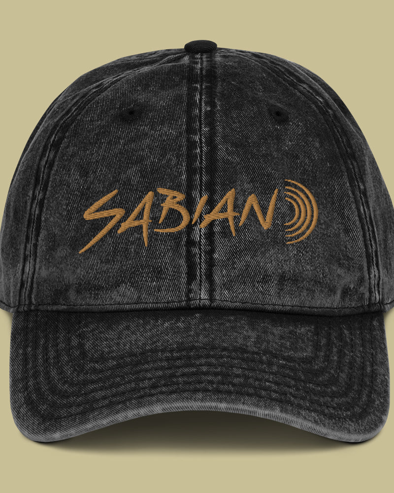 SABIAN Vintage Cotton Twill Hat - Black - Photo 2