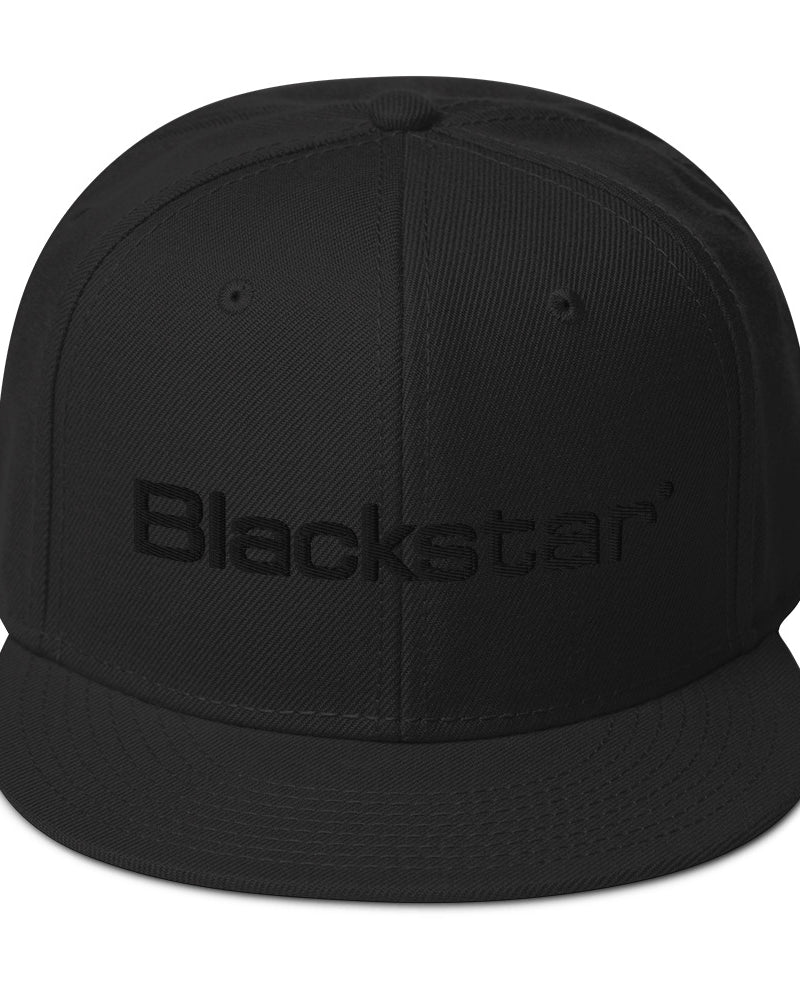 Blackstar Monochrome Snapback Hat - Black - Photo 1