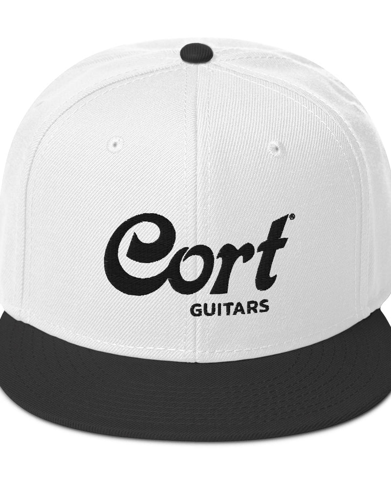 Cort Guitars Snapback Hat - White with Black - Photo 4