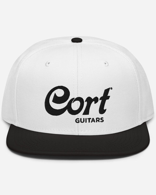 Cort Guitars Snapback Hat - White with Black - Photo 6