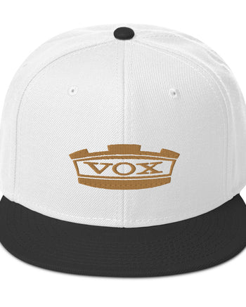 VOX Crown Snapback Hat  - White / Black