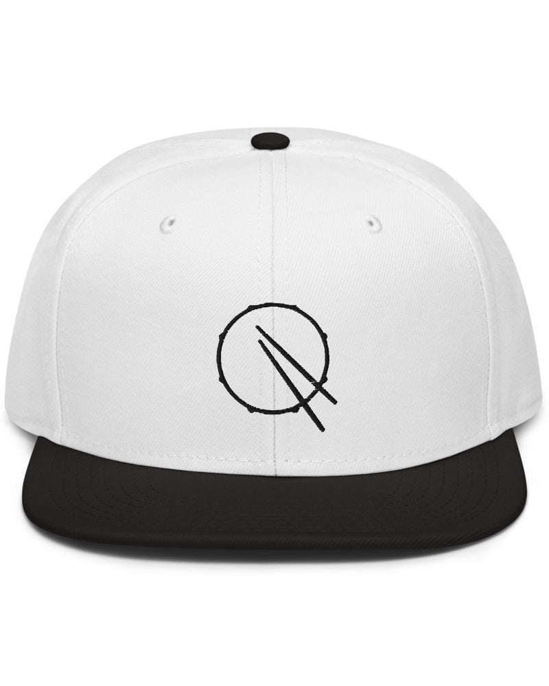 Drummer Snapback Hat - Black & White - Photo 2