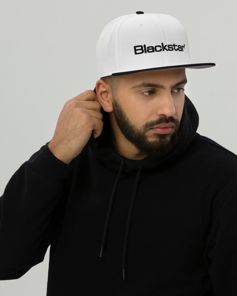 Blackstar Snapback Hat - White / Black - Photo 4