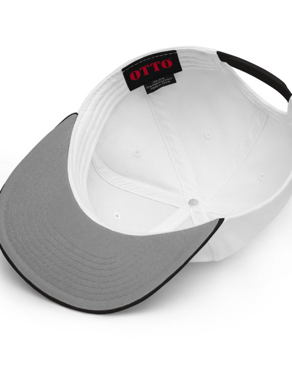 Cort Guitars Snapback Hat - White with Black - Photo 3