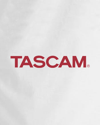 TASCAM Classic 3/4 Sleeve Raglan Shirt  - Red On White