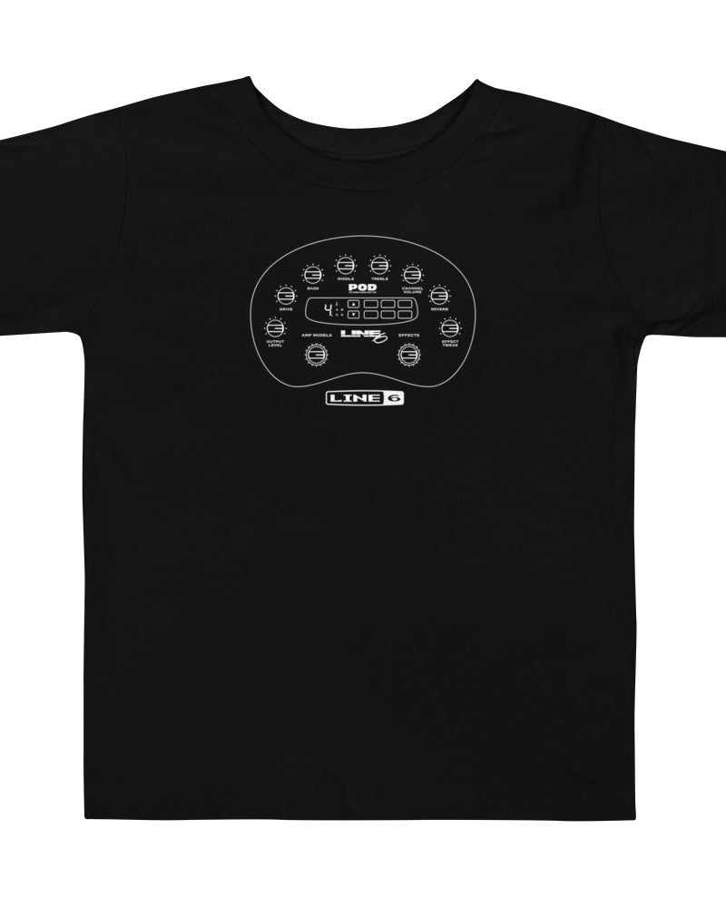 Line 6 POD Line Art Toddler T-Shirt - Black - Photo 3