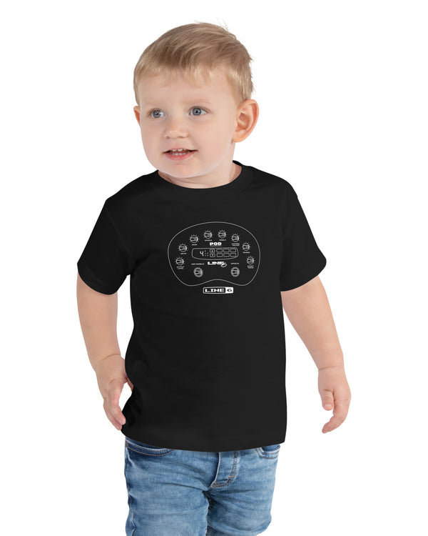 Line 6 POD Line Art Toddler T-Shirt - Black - Photo 4