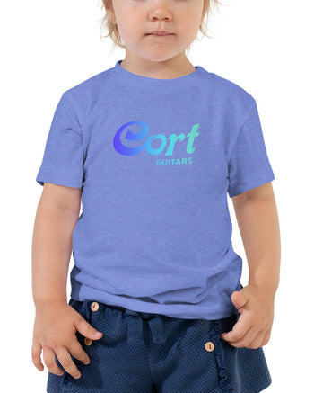 Cort Guitars Toddler Short Sleeve T-Shirt  - Neon Blue Gradient