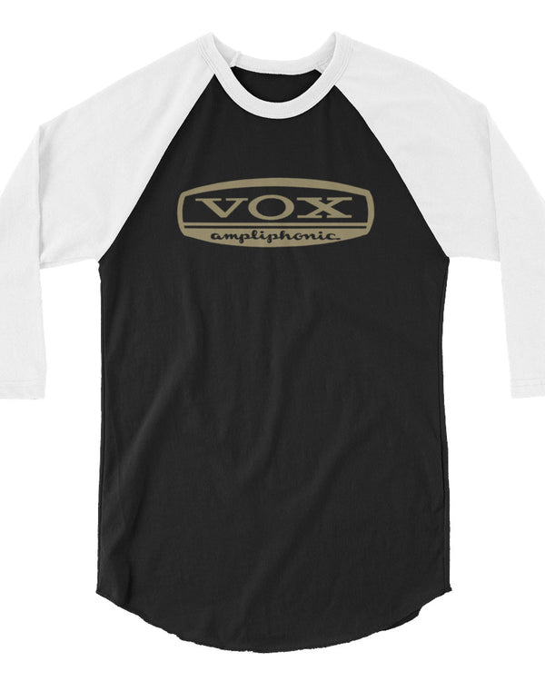VOX Ampliphonic 3/4 Sleeve Raglan Shirt - Black / White - Photo 4