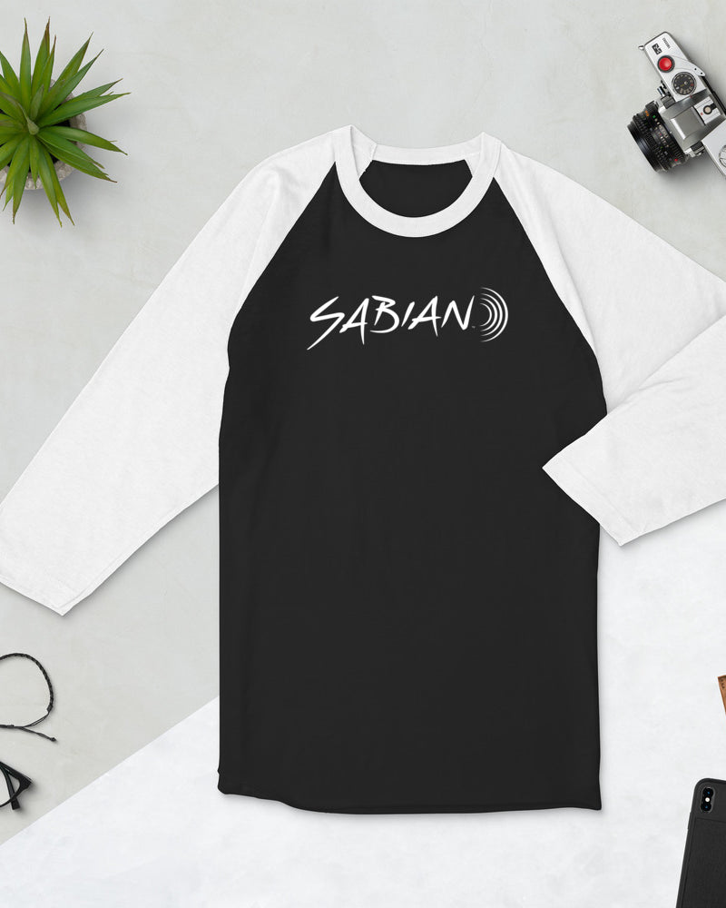 SABIAN 3/4 Sleeve Raglan Shirt - Black / White - Photo 8