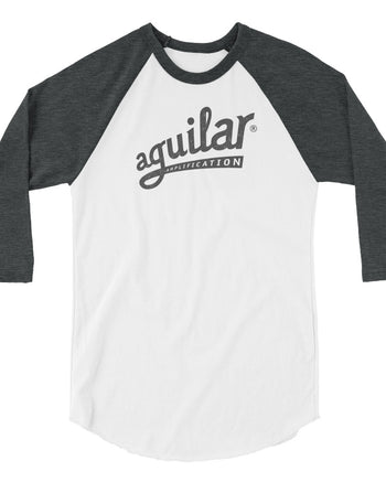 Aguilar Throwback 3/4 Sleeve Raglan Shirt  - White / Charcoal
