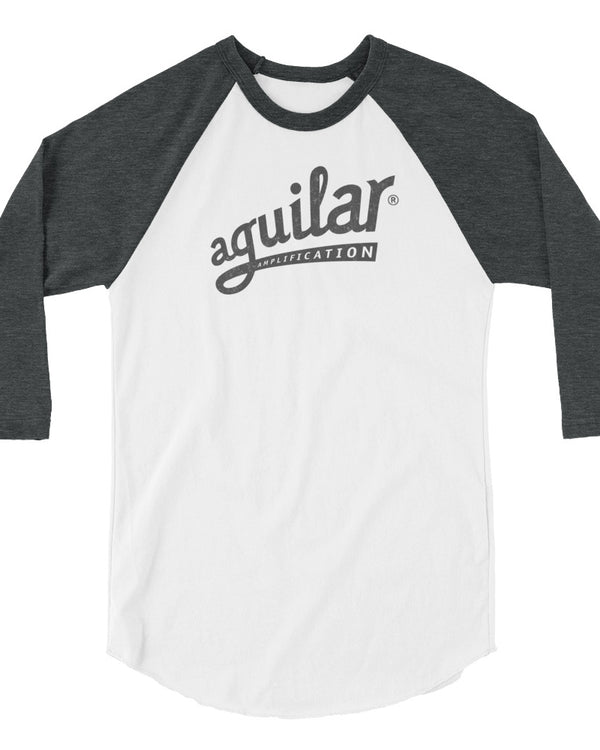 Aguilar Throwback 3/4 Sleeve Raglan Shirt - White / Charcoal - Photo 1