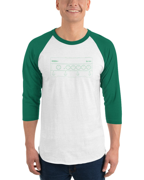 Line 6 DL4 MkII 3/4 Sleeve Raglan Shirt  - White / Green