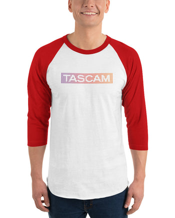 TASCAM Analog 3/4 Sleeve Raglan Shirt  - White / Red