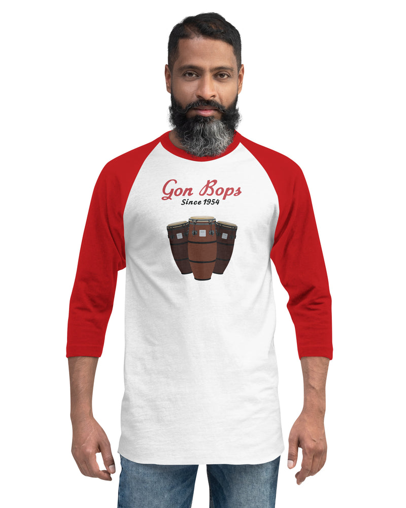 Gon Bops Conga Art Raglan Shirt - White / Red - Photo 6