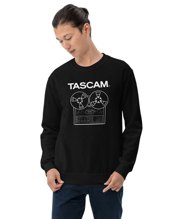 TASCAM Reel to Reel Fleece Sweatshirt  - Black