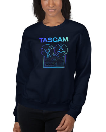 TASCAM Reel to Reel Fleece Sweatshirt  - Navy