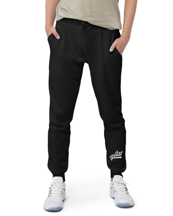 Aguilar Logo Unisex Fleece Sweatpants - Black - Photo 10