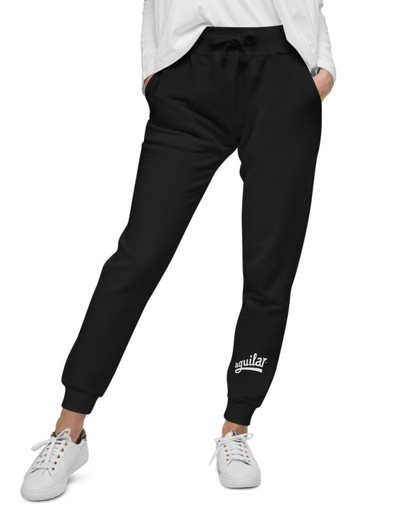 Aguilar Logo Unisex Fleece Sweatpants - Black - Photo 8