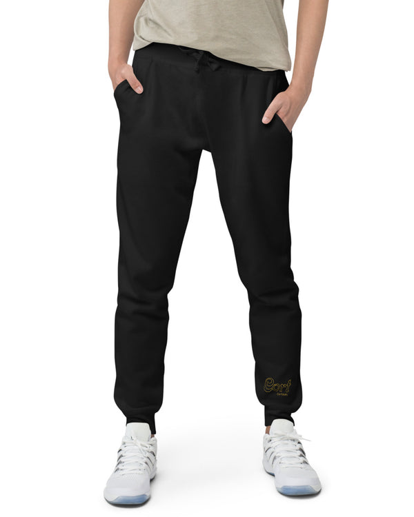 Cort Guitars Comfy Fleece Sweatpants - Black - Photo 1