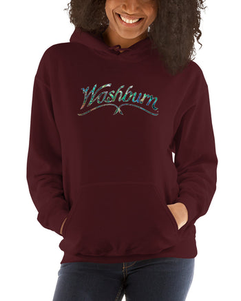 Washburn Arch Inlay Hoodie  - Maroon