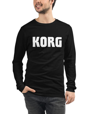 KORG Logo Long Sleeve  - Black