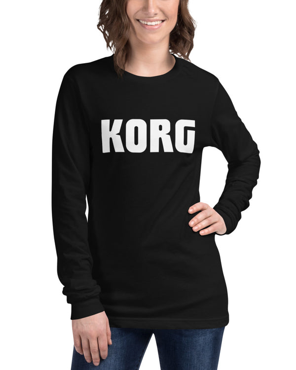 KORG Logo Long Sleeve - Black - Photo 3