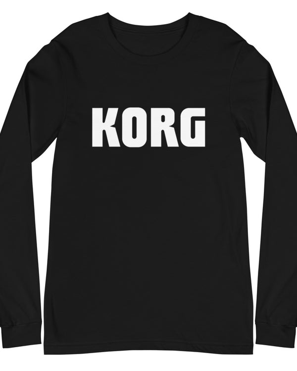 KORG Logo Long Sleeve - Black - Photo 4