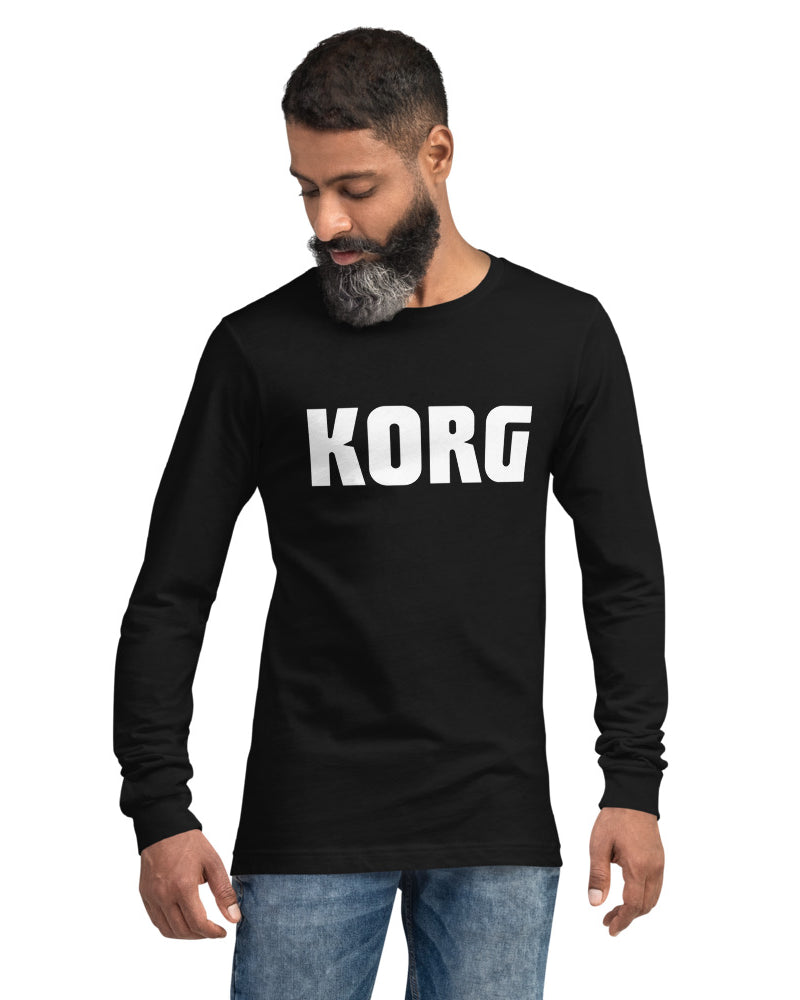 KORG Logo Long Sleeve - Black - Photo 5