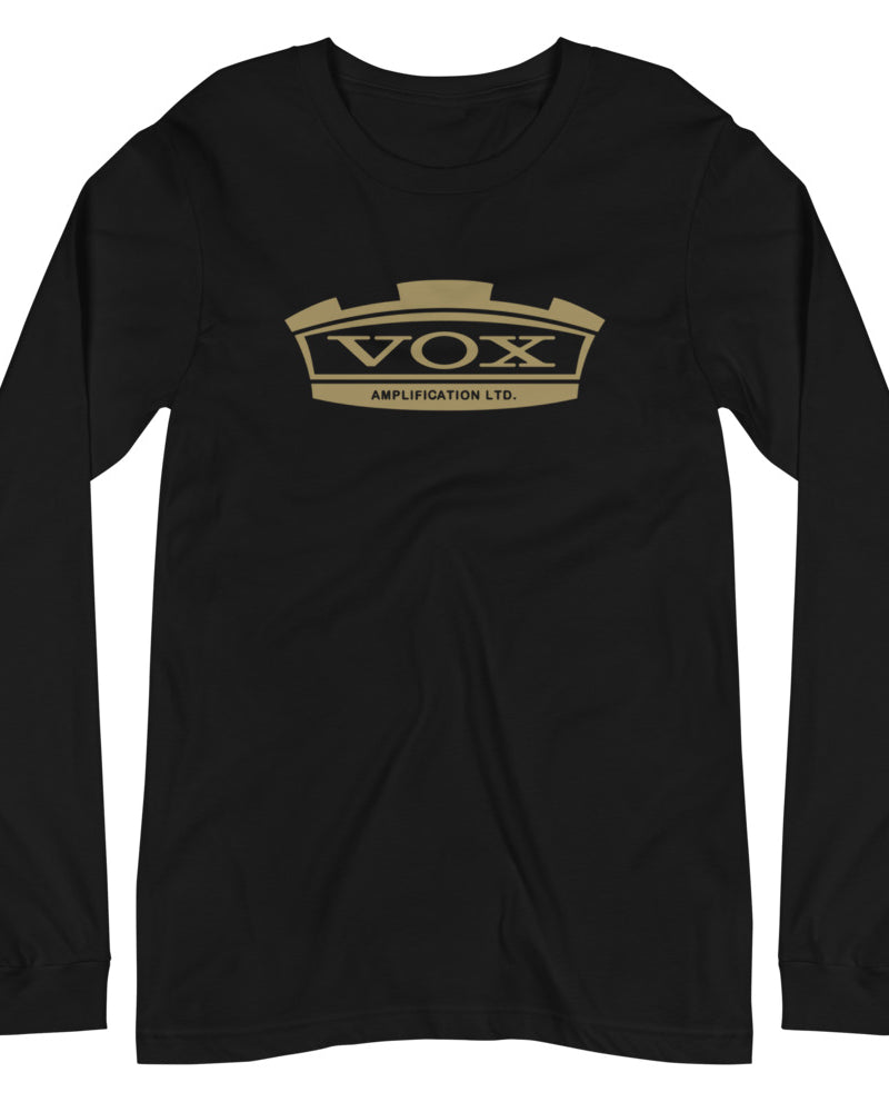 VOX Crown Unisex Long Sleeve Tee - Heather Black - Photo 5