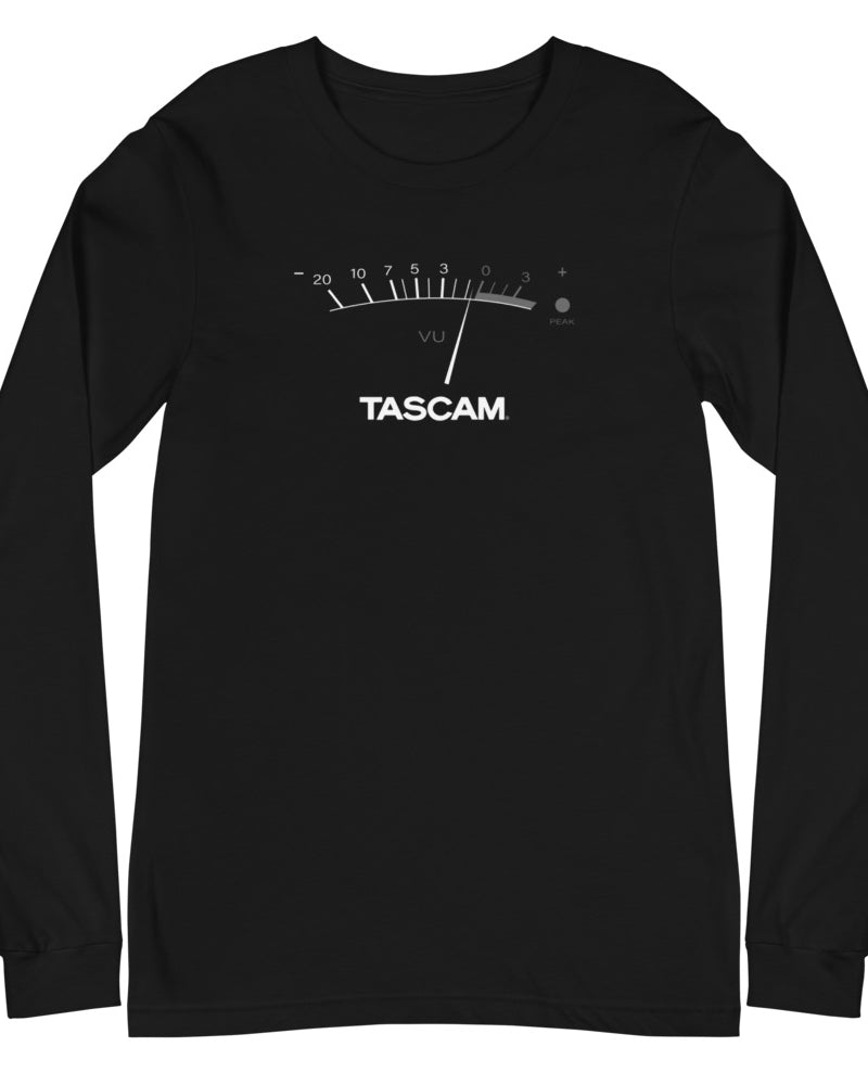 TASCAM VU Long Sleeve T-Shirt - Black - Photo 3
