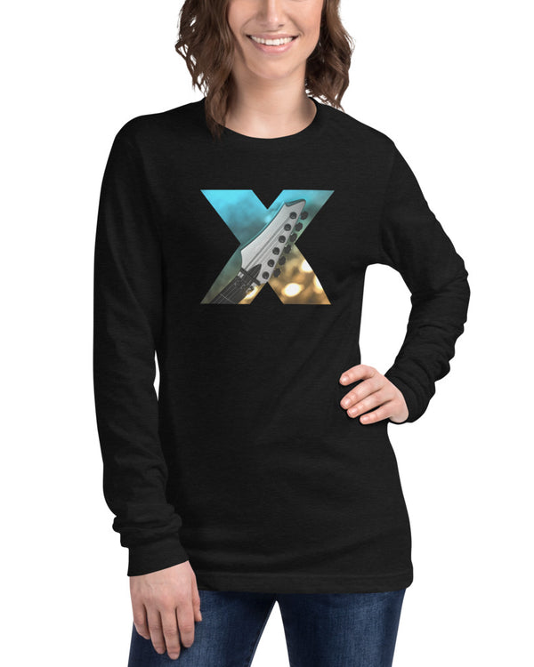 Cort X500 HS Long Sleeve T-Shirt - Black Heather - Photo 4