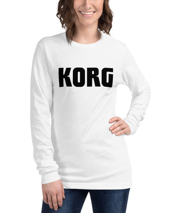 KORG Logo Long Sleeve  - White