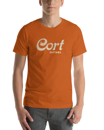 Cort Spruce Short Sleeve T-Shirt  - Ivory Black + Autumn