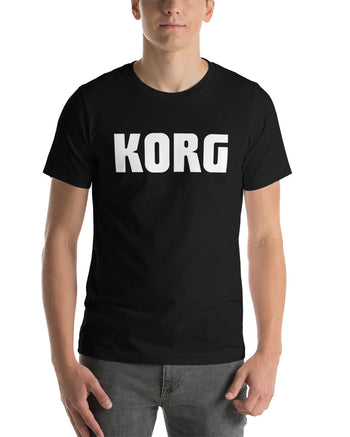 KORG Logo T-Shirt  - Black